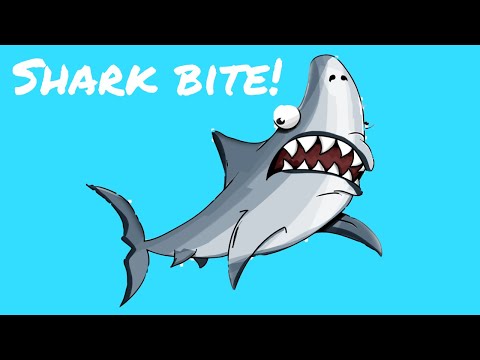 Playing shark bite in Roblox 🦈