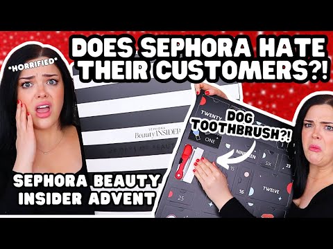 VIRAL SEPHORA ADVENT CALENDAR IS *HORRIBLE* | Sephora Beauty Insider Advent Unboxing (Advent #1)