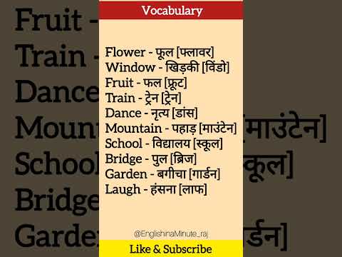 Daily Use English Vocabulary | spoken english learning videos | English Speaking Practice #shorts