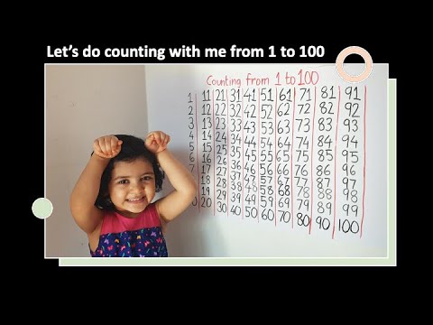 counting numbers for kids 1-100 | Count 1 to 100 numbers in English