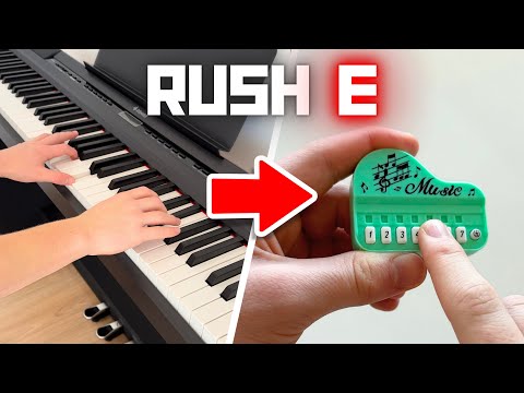 Playing RUSH E but My Piano Keeps Shrinking