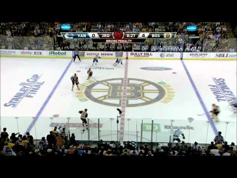 Bruins goals, win vs. Cannucks Game 3 6/6/2011 (Versus feed, 1080p)