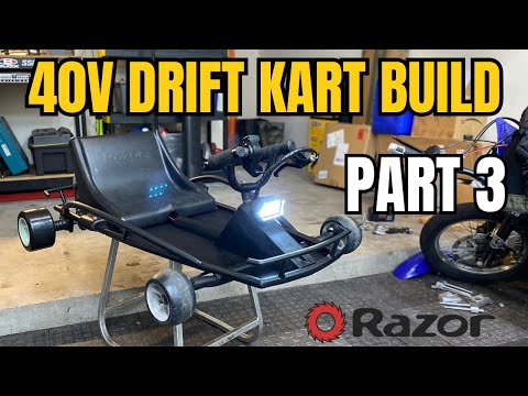 Drift Go Kart Build Part 3 | 40V Razor Ground Force