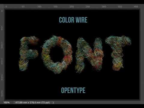 Color Wire Font