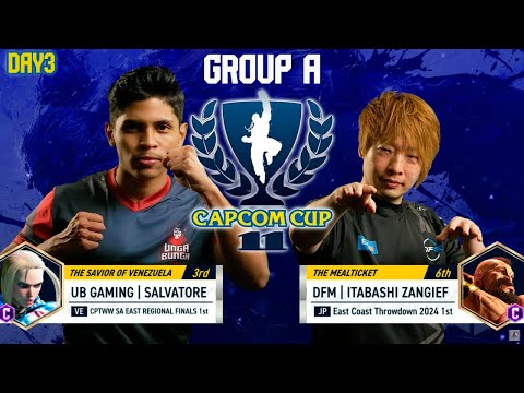 🔥Capcom Cup 11 - Group Stage - Day 3- SALVATORE (cammy) vs. ITABASHI (zangief)