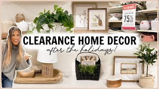 CLEARANCE HOME DECOR SHOP WITH ME 2023 | neutral home decorating after the holidays!