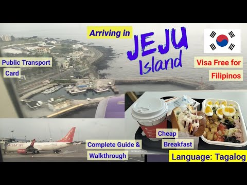 Arriving in Jeju Island International Airport, South Korea, Guide for first time travellers.