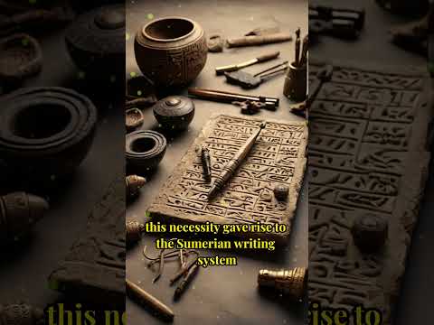 First Written Language: Sumerian #shorts #ancienthistory #writtenlanguage #language