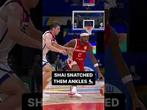 Shai Gilgeous Alexander making them fall like droplets #shorts  #FIBAWC #WinForAll