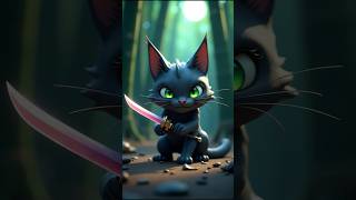 Whiskers of Shadow: The Ninja Cat's Journey ! #shorts #Ninja #cat #ai #viral