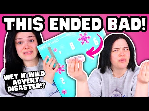 THIS ENDED SO BADLY! | Wet N' Wild Advent Calendar Unboxing & Try On!