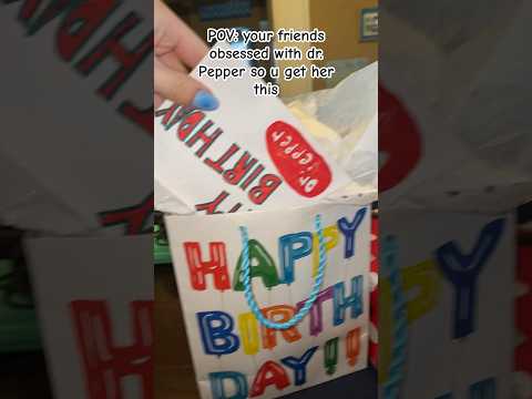 I think she’ll like it… #drpepper #present #birthday #idea #birthdayidea