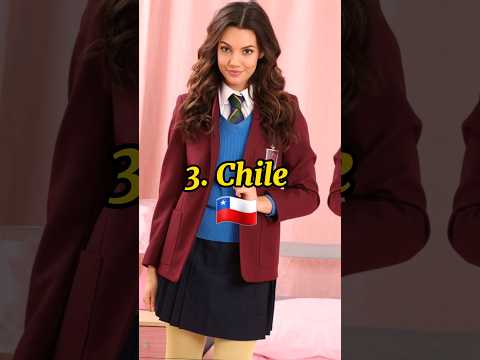 Top 10 Countries With Their Beautiful School Uniform #shorts