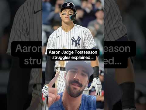 Aaron Judges postseason struggles explained #aaronjudge #worldseries #mlb #baseball