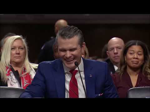 Pete Hegseth asked about women in combat roles and military roles at Senate confirmation hearing