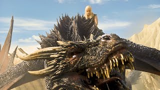 Daenerys shows drogon and gives speech to the Dothraki | GOT S06E06