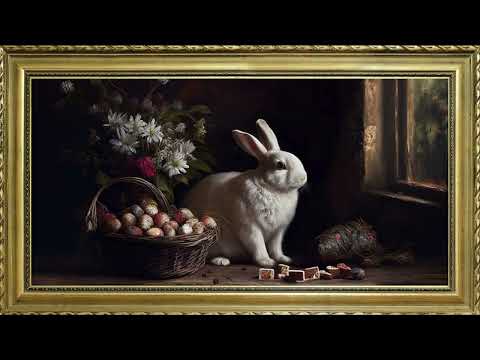 EASTER FREE TV ART WALLPAPER SCREENSAVER BACKGROUND VINTAGE FRAMED SAMSUNG TV ART SPRING 3HRS 4K HD