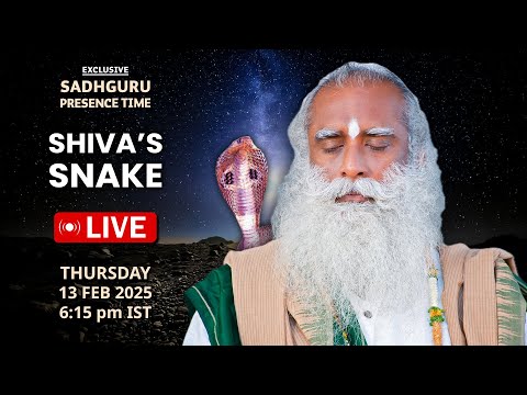 🔴LIVE | SADHGURU | SNAKE in the SHIVA's Neck | Isha Yoga Center | 6:15 PM | Sadhguru Presence Time