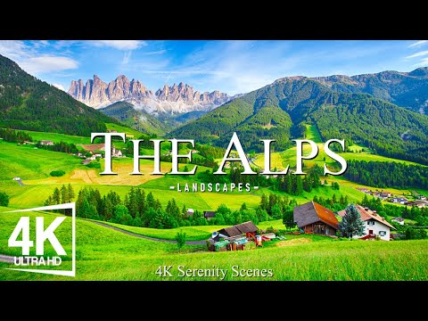 4K The Alps - Exploring the Towering Peaks, Serene Villages of Europe's Majestic Mountain Range