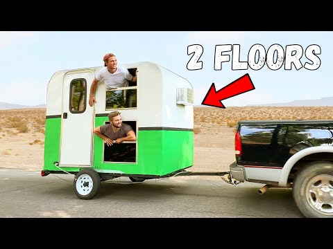 I Built a TWO-STORY Micro Camper!