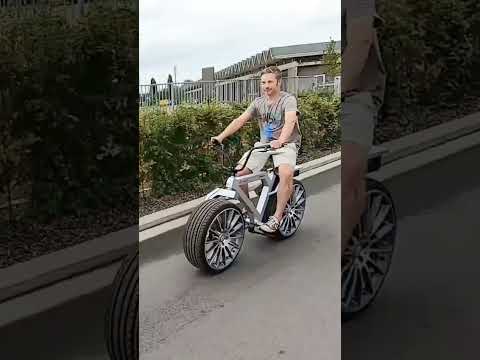 Amazing DIY electric fat bike with Mercedes AMG wheels