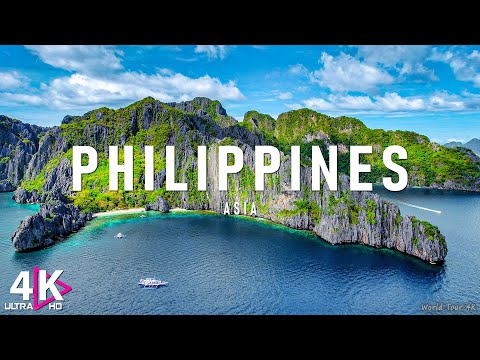 Philippines 4K Relaxation Film - Peaceful Piano Music - Travel Nature