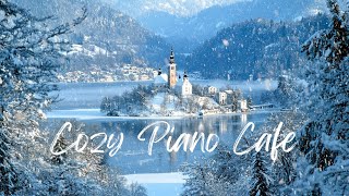 Winter Lake Ambiance with Snowfall Sounds & Relaxing Instrumental Music Peaceful Chapel (3 hours)