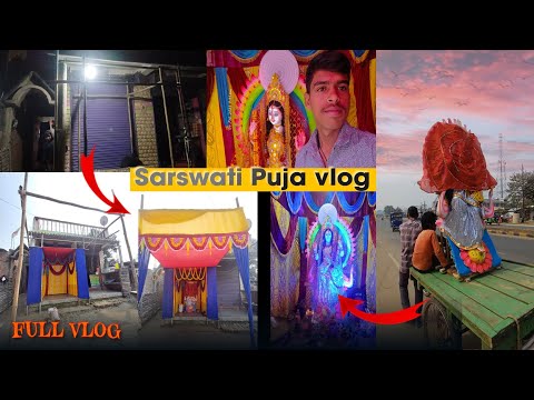 SARSWATI PUJA VLOG 😚