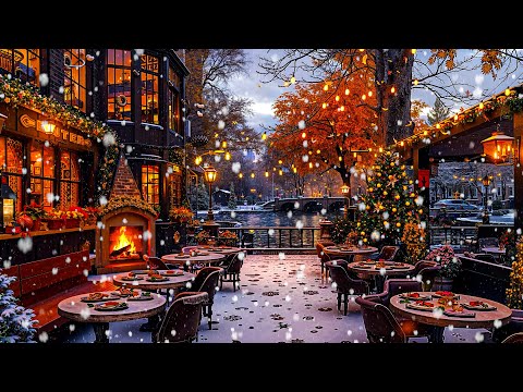 Winter Coffee Jazz ❄️ Smooth Jazz & Sweet Jazz that Heals the Soul - Relaxing Jazz by the River