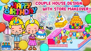 New Couple House Design With Store Makeover + HAPPY BIRTHDAY😍 Storage Room 💖 Toca Life World