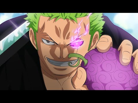 Zoro eats the King of Hell's legendary Devil Fruit - One Piece