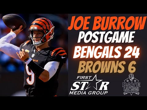 Bengals QB Joe Burrow | Postgame After Bengals Beat the Browns 24-6