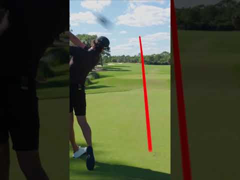 Tiger Woods hits the ball off the heel.