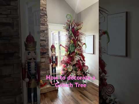 Decorate a Grinch Christmas Tree #holidaydecorating #christmasdecoration #christmasdecorvibes #xmas