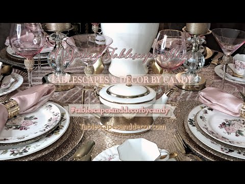 4 Spring Tablescape Ideas | 2025 Spring Home Décor Ideas | Tablescapes and Decor By Candy