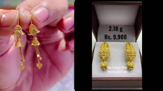 Latest gold earrings tops designs for daily use//gold earrings designs daily wear //small earrings