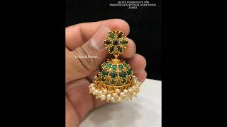 Latest Gold Jhumka Designs 2024/Temple jhumka designs/latest gold earrings Design #gold #earrings