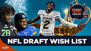 BEARS DRAFT WISH LIST: Top 5 scenarios the Chicago Bears NEED in the NFL Draft | CHGO Bears Podcast