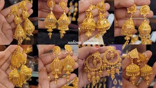 Gold earrings designs, jhumka Ka design, jhumka design, jhumka design gold, Kan Ka jhumka#jhumka