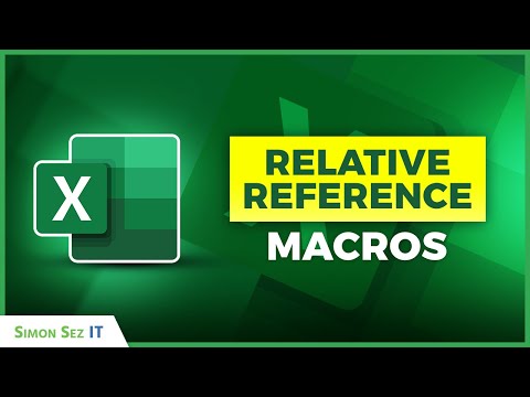 How to Record Macros with Relative References in Excel 365