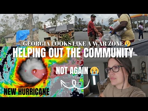 Devastation in GA after hurricane! Helping out!  Now, we have hurricane Milton coming over us 😭