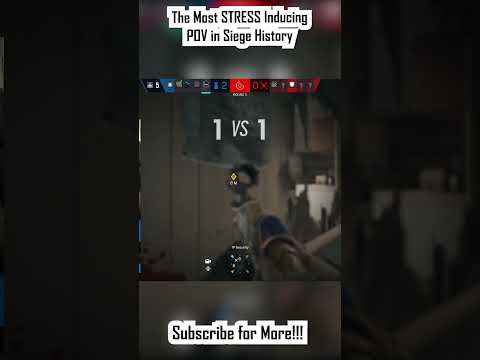 The Most STRESS Inducing POV in Siege History #r6s #rainbowsixsiege #gaming