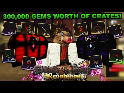 Opening 300K+ Gems Of Cosmetic Crates In Roblox Attack On Titan Revolution... Here's What I Got!