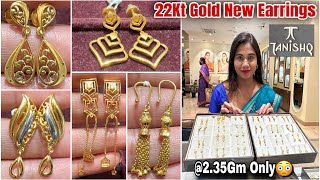 Tanishq New Light Weight Gold Earrings Designs With Price| Latest Gold Earrings Designs 2025 & Price