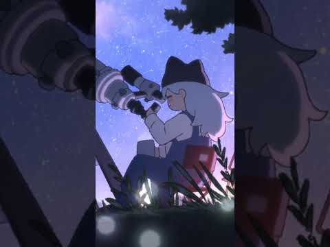 星降る夜空、幻想的な空気に癒されるチルBGM（フルver.は▶️をクリック）#shorts #BGM #chill  #animation  #anime