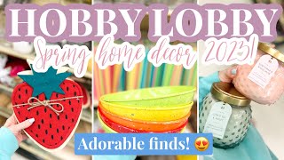 HOBBY LOBBY SPRING HOME DECOR 2023 / SHOP WITH ME / SPRING HOME DECORATING IDEAS