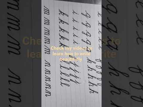 Small Letters Cursive Writing