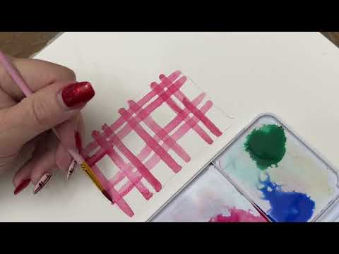 Discover the SECRET to Stunning Watercolor Plaid with JUST 5 Colors! Easy Tutorial for Beginners