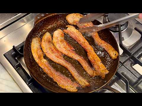 Learning to Cook With Carbon Steel: How to Cook Bacon With No Sticking