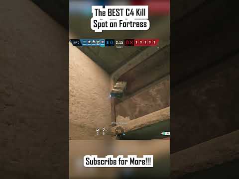 The BEST C4 Spot on Fortress #rainbowsixsiege #r6s #gaming #rainbowsixsiegefunnymoments #r6siege